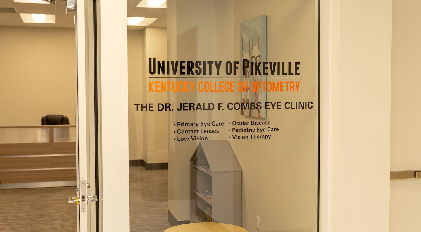 KYCO office door, eye clinic