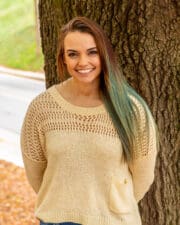 UPIKE english alumnus Mikayla Frye is pictured on campus in the fall.