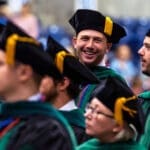 photo of kycom students at commencement after receiving their hoods