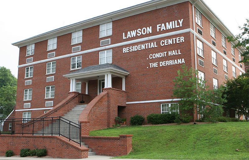 Building photo of residence halls Condit and Derriana