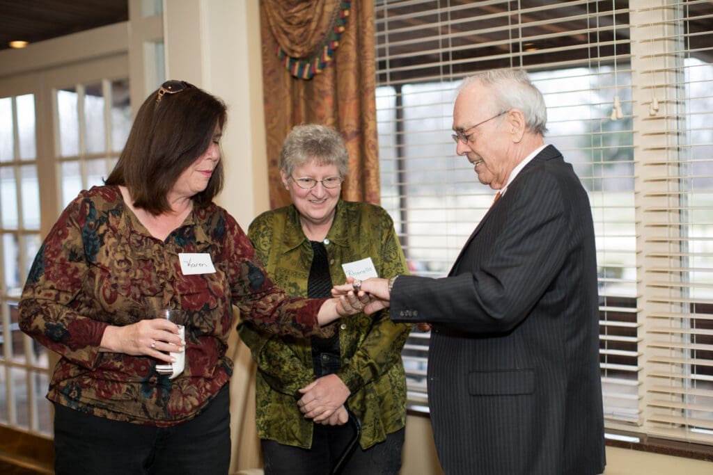 Guests visiting with UPIKE Chancellor
