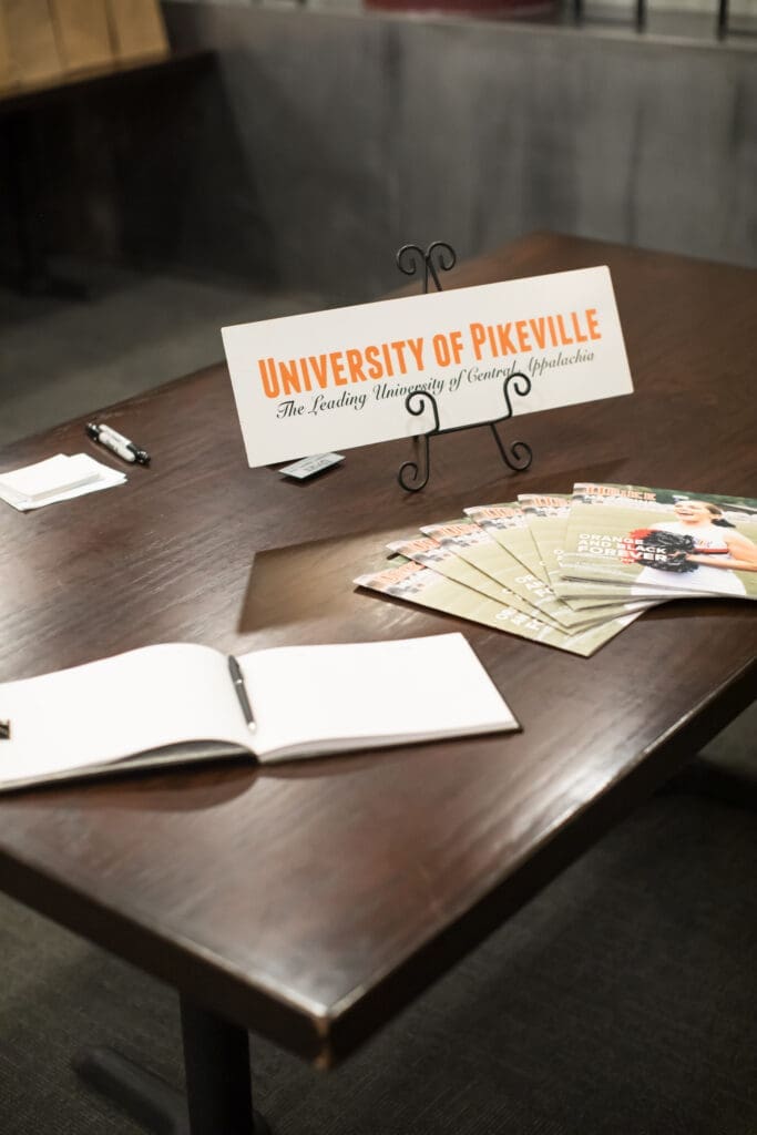 welcome table with UPIKE magazines