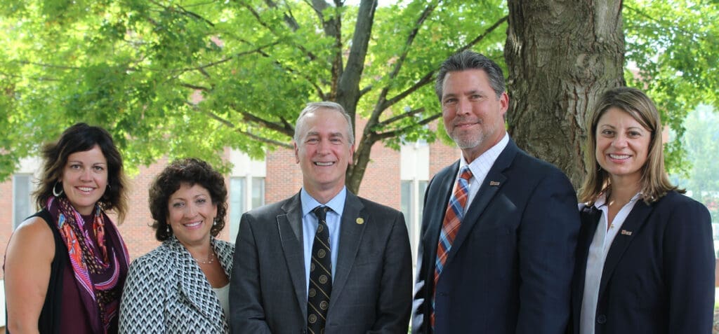 UPIKE President and Provost pose with Ferrum College President and Provost
