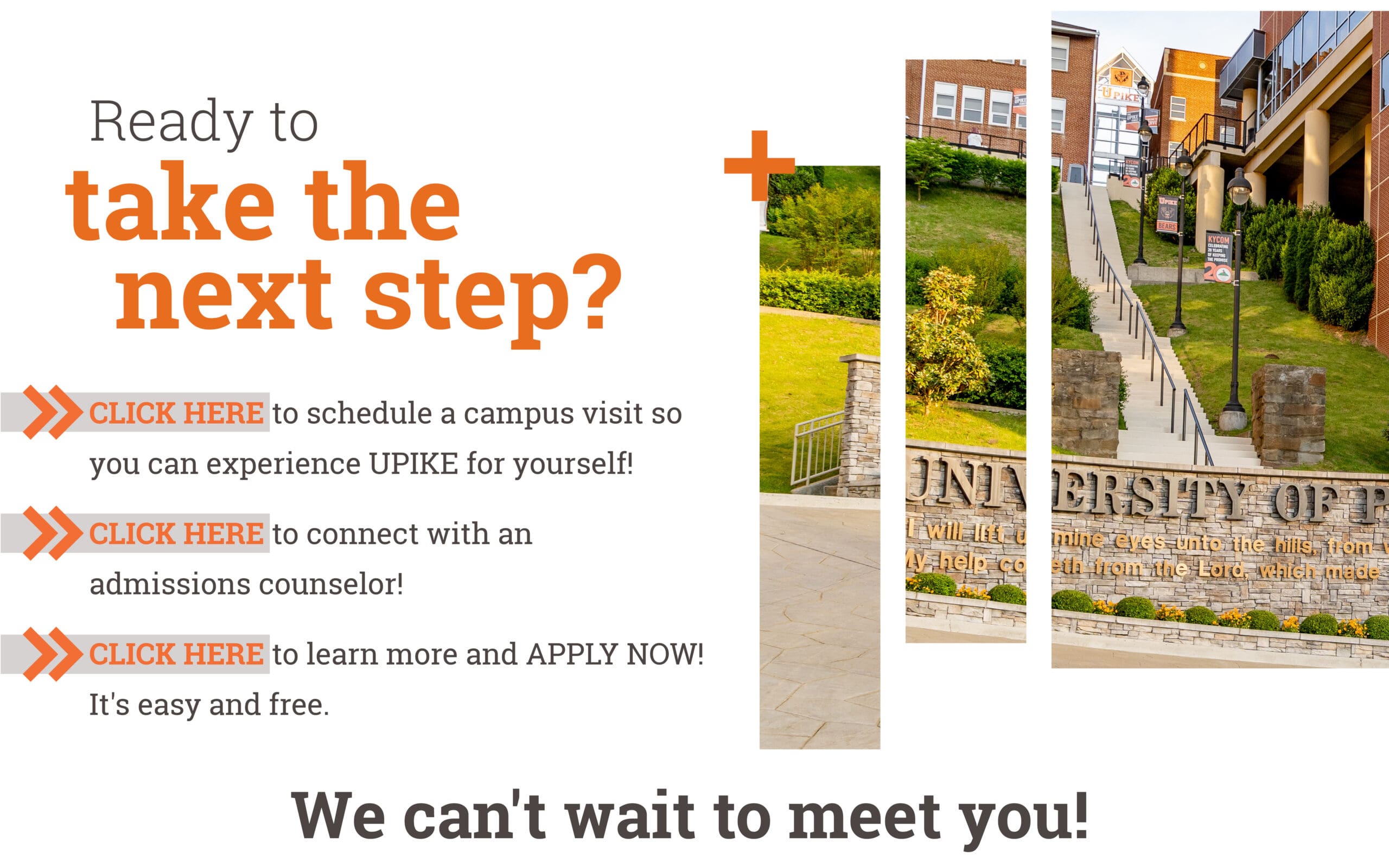 ready to take the next steps graphic