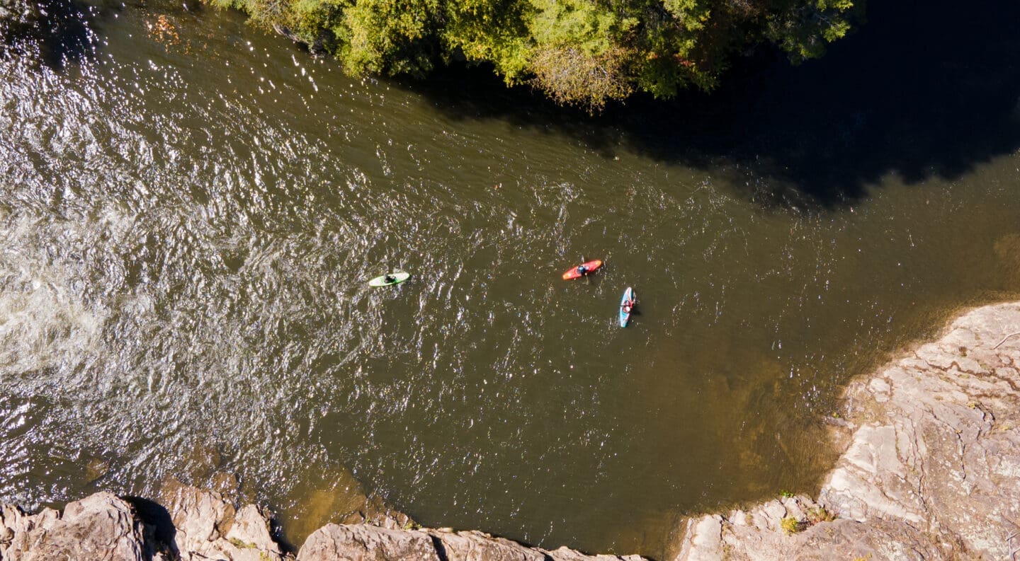 rafters on local river