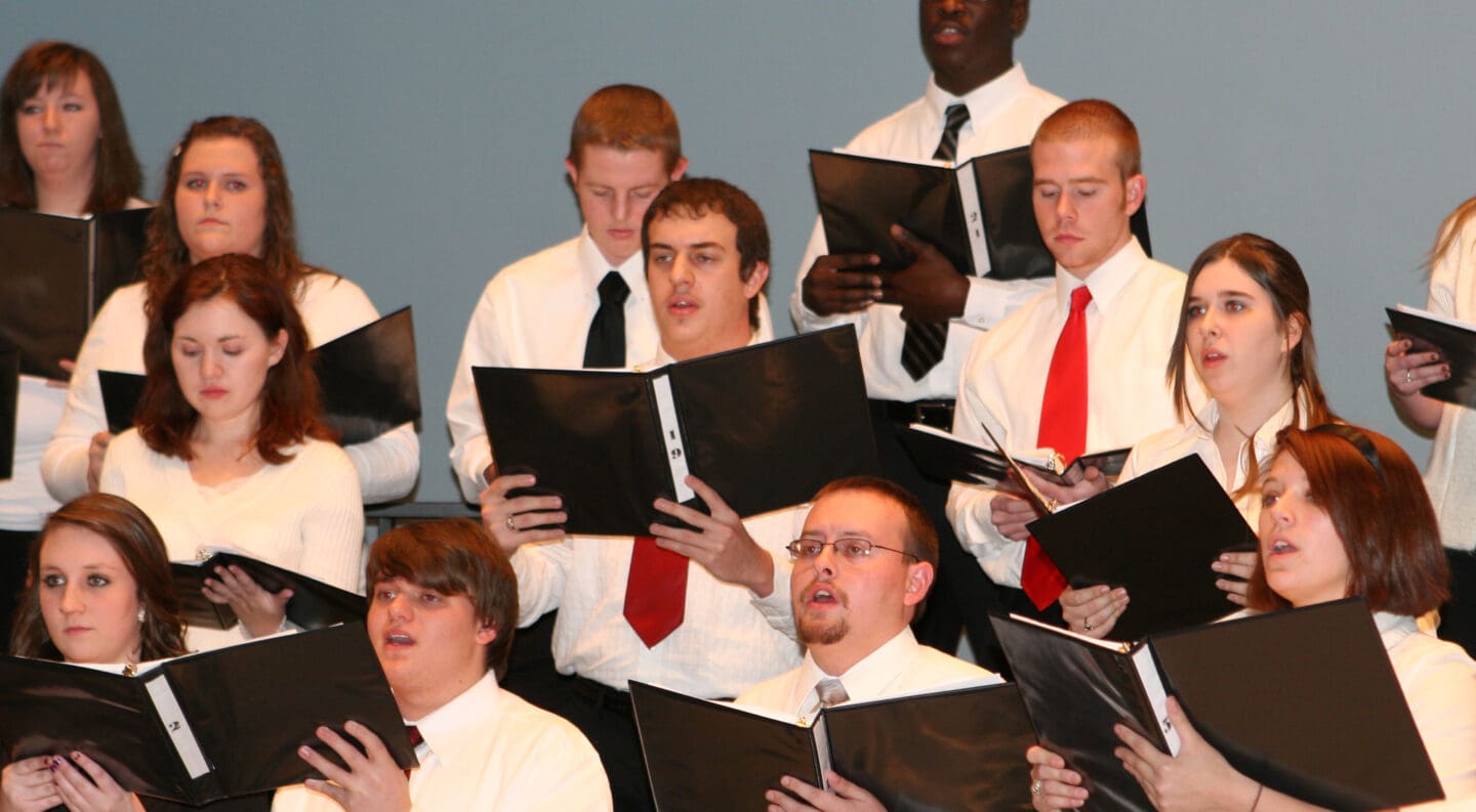 historical photo of choir students