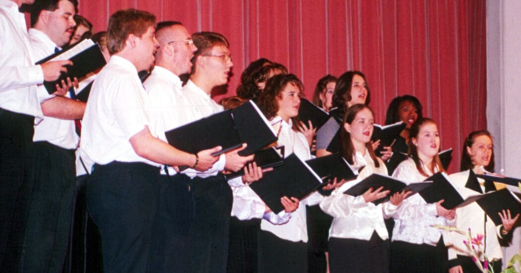 historical photo of choir students
