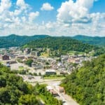 aerial photo of pikeville kentucky