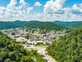 aerial photo of pikeville kentucky