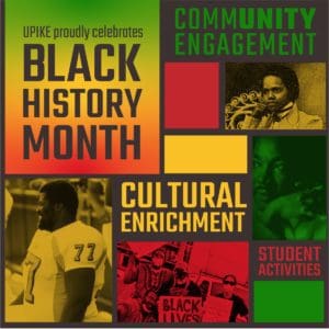 Black History Month promotional graphic