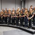 Nursing graduates reciting the Florence Nightingale Pledge.