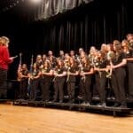 Nursing graduates recite the Florence Nightingale Pledge.
