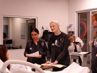 UPIKE nursing students involved in patient simulation