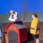 Theatre students on stage