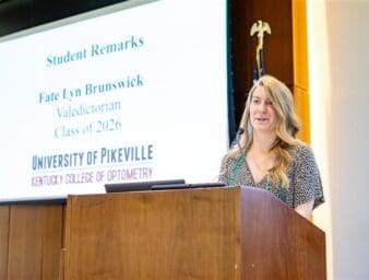 KYCO student speaking at award luncheon